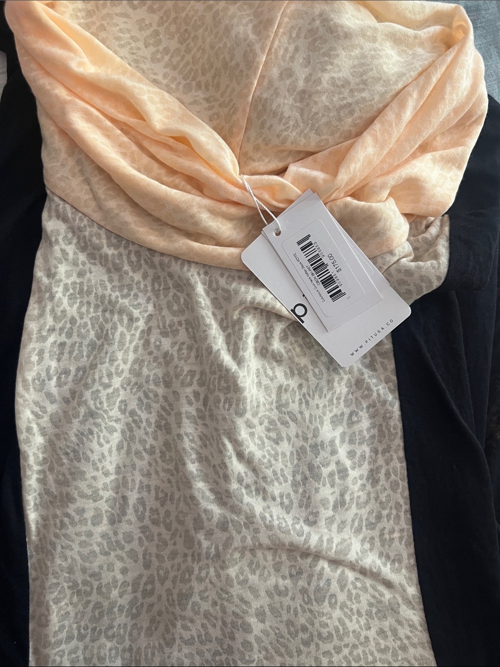 PITUSA Cowl neck colour block kaftan - Picture 5 of 6
